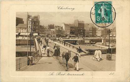 CPA FRANCE 50 "Cherbourg, le pont tournant"