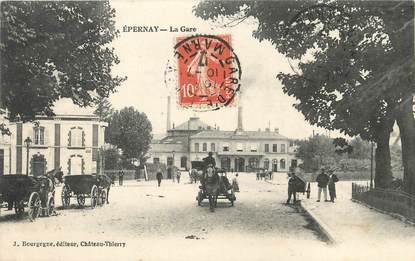 /  CPA FRANCE 51 "Epernay, la gare"