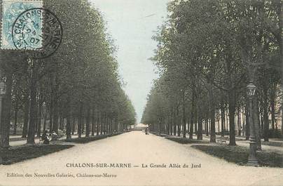 /  CPA FRANCE 51 "Châlons sur Marne, la grande allée du Jard"