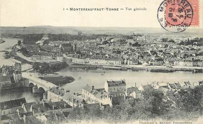 /  CPA FRANCE 77 "Montereau Faut Yonne, vue générale"