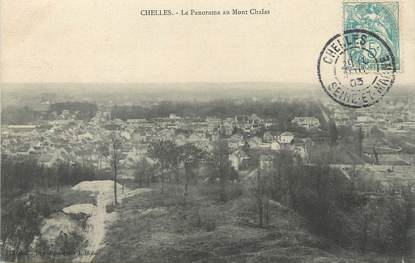 /  CPA FRANCE 77 "Chelles, le panorama au Mont Chalas"