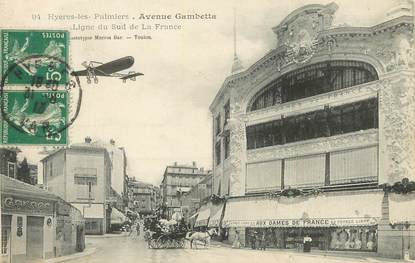 /  CPA FRANCE 83 "Hyères les Palmiers, avenue Gambetta"