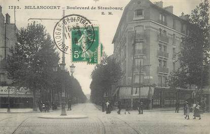 /  CPA FRANCE 92 "Billancourt, bld de Strasbourg"