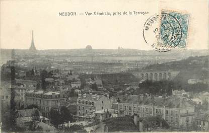 /  CPA FRANCE 92 "Meudon, vue générale"