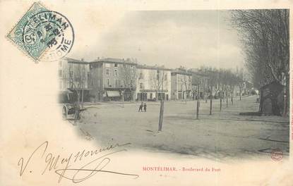 /  CPA FRANCE 26 "Montélilmar, bld du Fust"