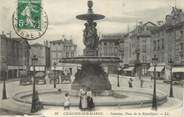 51 Marne / CPA FRANCE 51 "Châlons sur Marne, fontaine, place de la République"