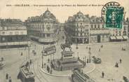 45 Loiret / CPA FRANCE 45 "Orléans, vue panoramique de la place du Martroi" / TRAMWAY