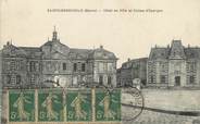 51 Marne / CPA FRANCE 51 "Sainte Menehould, hôtel de ville et caisse d'épargne" / CE / BANQUE