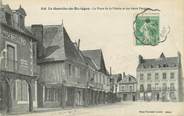 35 Ille Et Vilaine / CPA FRANCE 35 "La Guerche de Bretagne, la place de la mairie et les vieux porches"