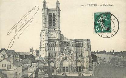 / CPA FRANCE 10 "Troyes, la cathédrale "