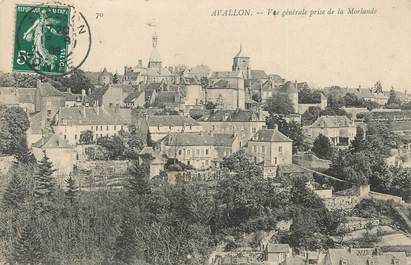 / CPA FRANCE 89 "Avallon, vue générale prise de la Morlande"