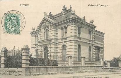 / CPA FRANCE 71 "Autun, caisse d'épargne' / CE / BANQUE