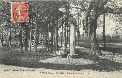 / CPA FRANCE 10 "Romilly sur Seine, tombeau de Voltaire"