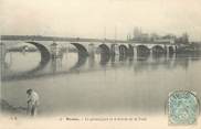 78 Yveline / CPA FRANCE 78 "Meulan, le grand pont"