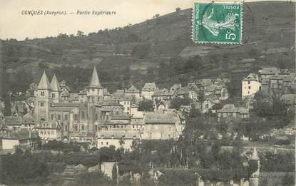 / CPA FRANCE 12 "Conques, partie supérieure"