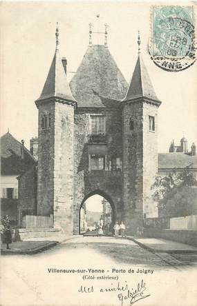 CPA FRANCE 89 "Villeneuve sur Yonne, Porte de Joigny"