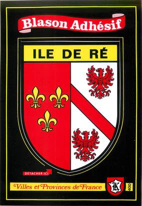 / CPSM FRANCE 17 "Ile de Ré" / BLASON ADHESIF