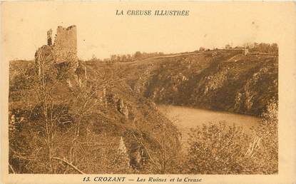 CPA FRANCE 23 "Crozant, les ruines"