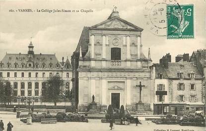 CPA FRANCE 56 "Vannes, le Collège Jules Simon et sa Chapelle"