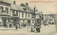 61 Orne   CPA FRANCE 61 "Sainte Gauburge, la grande rue, jour de Marché"