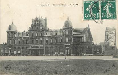 CPA FRANCE 62 "Calais, gare centrale"