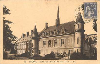 CPA FRANCE 85 "Luçon, palais de l'Evêché vu du jardin"