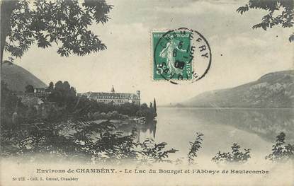 CPA FRANCE 73 "Environs de Chambéry, le lac du Bourget et l'abbaye de Hautecombe""