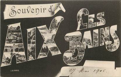 CPA FRANCE 73 "Souvenir d Aix les Bains"