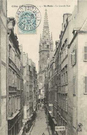 CPA FRANCE 35 "Saint Malo, la grande rue"