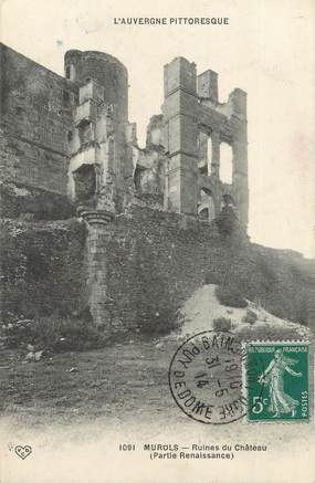 CPA FRANCE 65 "Murols, ruines du château"