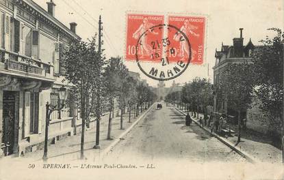 CPA FRANCE 51 "Epernay, l'avenue Paul Chaudon"