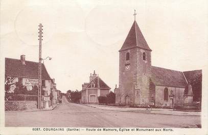 CPA FRANCE 72 "Courgains, route de Mamers"