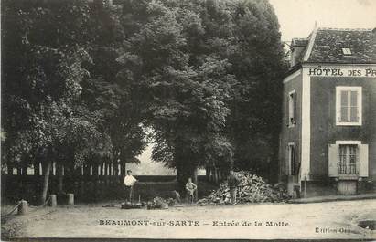CPA FRANCE 72 "Beaumont sur Sarthe, entrée de la Motte"
