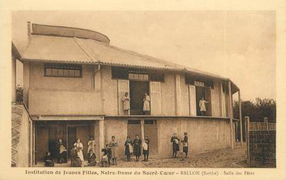 CPA FRANCE 72 "Ballon, institution de jeunes filles, Notre Dame du Sacré coeur"