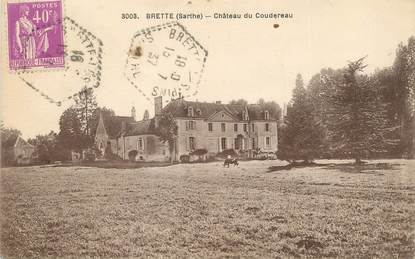 CPA FRANCE 72 "Brette, château du Coudereau "