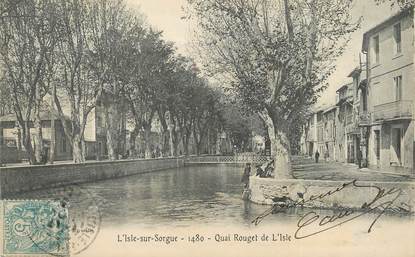 CPA FRANCE 84 "L'Isle sur Sorgue, 1480, quai Rouget de l'Isle'