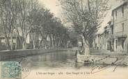 84 Vaucluse CPA FRANCE 84 "L'Isle sur Sorgue, 1480, quai Rouget de l'Isle'