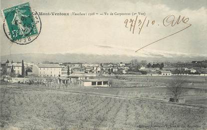 CPA FRANCE 84 "Le Mont Ventoux vu de Carpentras"