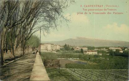CPA FRANCE 84 "Carpentras, vue panoramique du Ventoux"