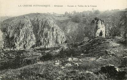 CPA FRANCE 23 "Crozant, ruines et vallée de la creuse"