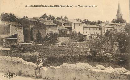 CPA FRANCE 84 "Saint Didier Les Bains, vue générale"
