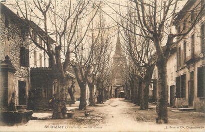 CPA FRANCE 84 "Saint Didier, le cours"