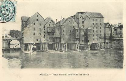 CPA FRANCE 77 "Meaux, vieux moulins"