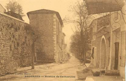 / CPA FRANCE 84 "Ménerbes, avenue de Catherusse"