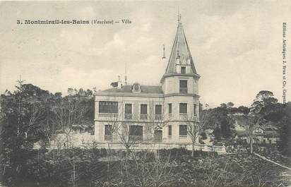 / CPA FRANCE 84 "Montmirail Les Bains, villa"