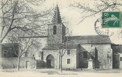 / CPA FRANCE 13 "Sénas, vue générale de l'église"