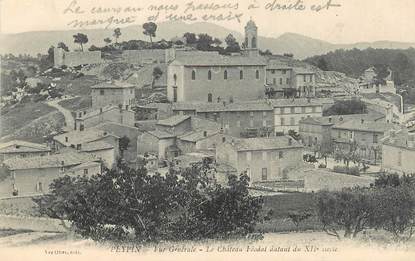 / CPA FRANCE 13 "Peypin, vue générale, le château Féodal"