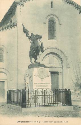 / CPA FRANCE 13 "Rognonas, monument commémoratif"