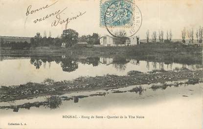 / CPA FRANCE 13 "Rognac, étang de Berre, quartier de la Tête Noire"
