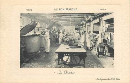 CPA FRANCE 75006 "Paris, Les cuisines" / AU BON MARCHE 